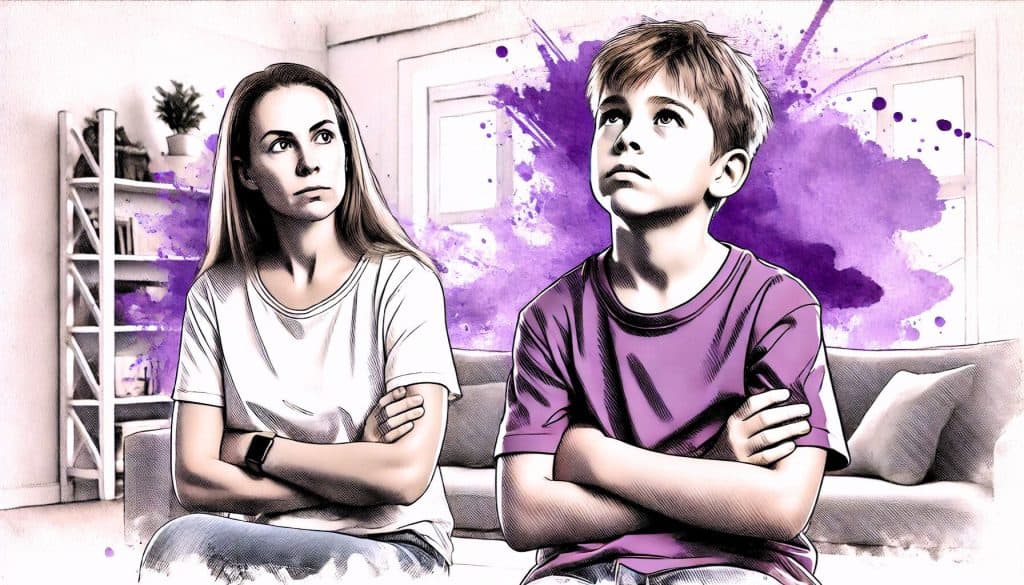 Positive Parenting bei Anweisungen – Mutter und Sohn lernen, wie sie gemeinsam Konflikte überwinden.